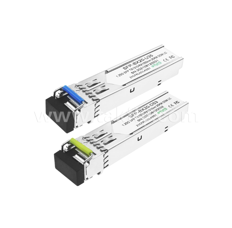 B3524-3LCD20 SFP দ্বি-মুখী ট্রান্সসিভার – 1.25Gbps, 20km, Tx1310nm/Rx1550nm, FP লেজার, LC সিমপ্লেক্স, DDM/DOM