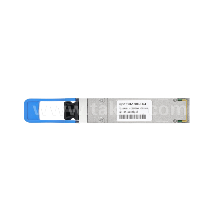 TKQS28-100G-LR4 100Gbps QSFP28 অপটিক্যাল ট্রান্সসিভার ₹ 10km, 4 LAN-WDM চ্যানেল (1295.56-1309.14nm), EML লেজার, পিন রিসিভার, 100GBASE-LR4 সামঞ্জস্যপূর্ণ